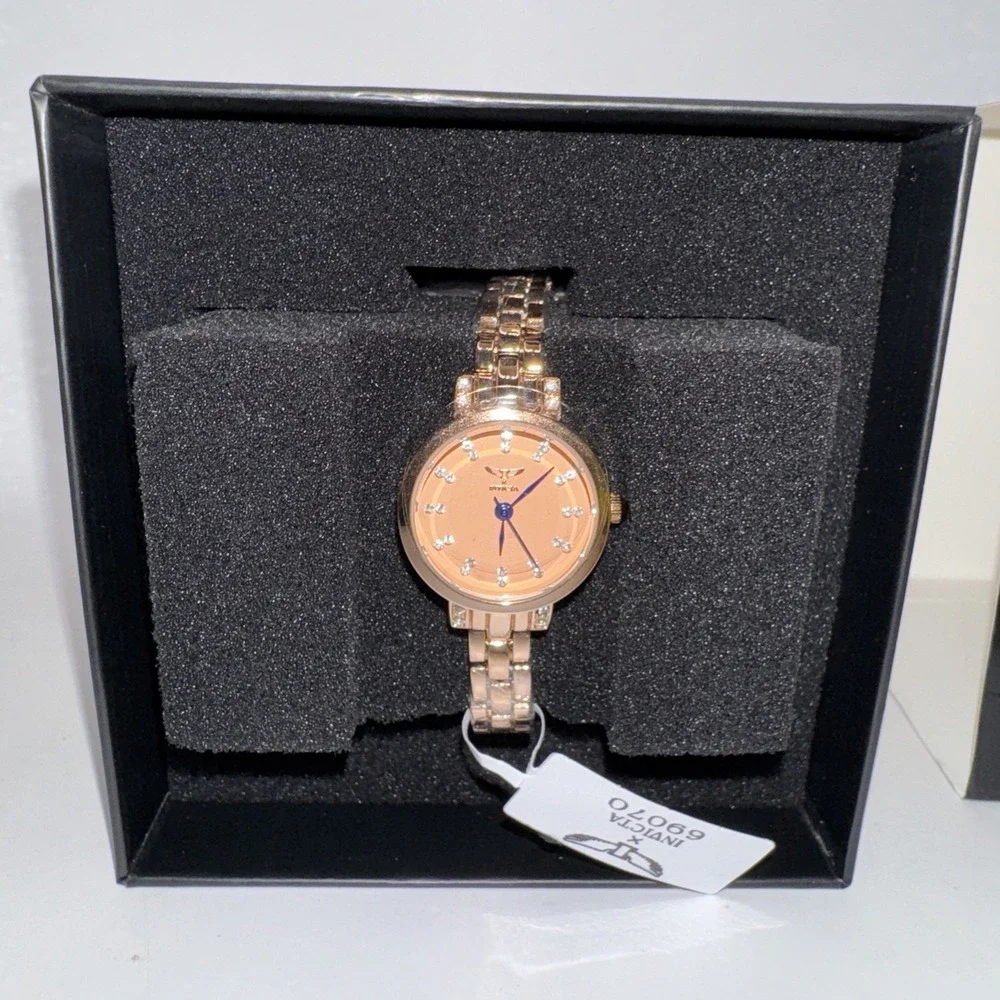 Invicta Women's Watch Angel I by‎ Invicta Rose Gold Tone Dial Bracelet 69070